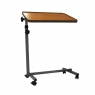 Height adjustable tilt-top overbed table