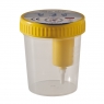 Urine collection container
with vacuum cap