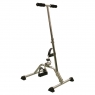 Chrome-plated steel pedal exerciserwith gripse