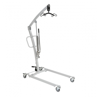 Manual hydraulic patient lifter