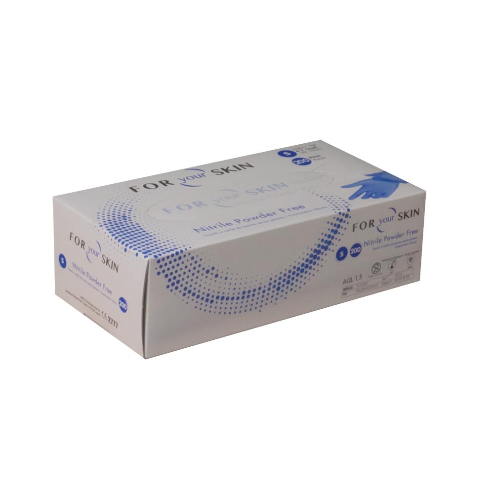 Guanto BLU nitrile monouso 3,5grconf 100 TG.M 24 centimetri
