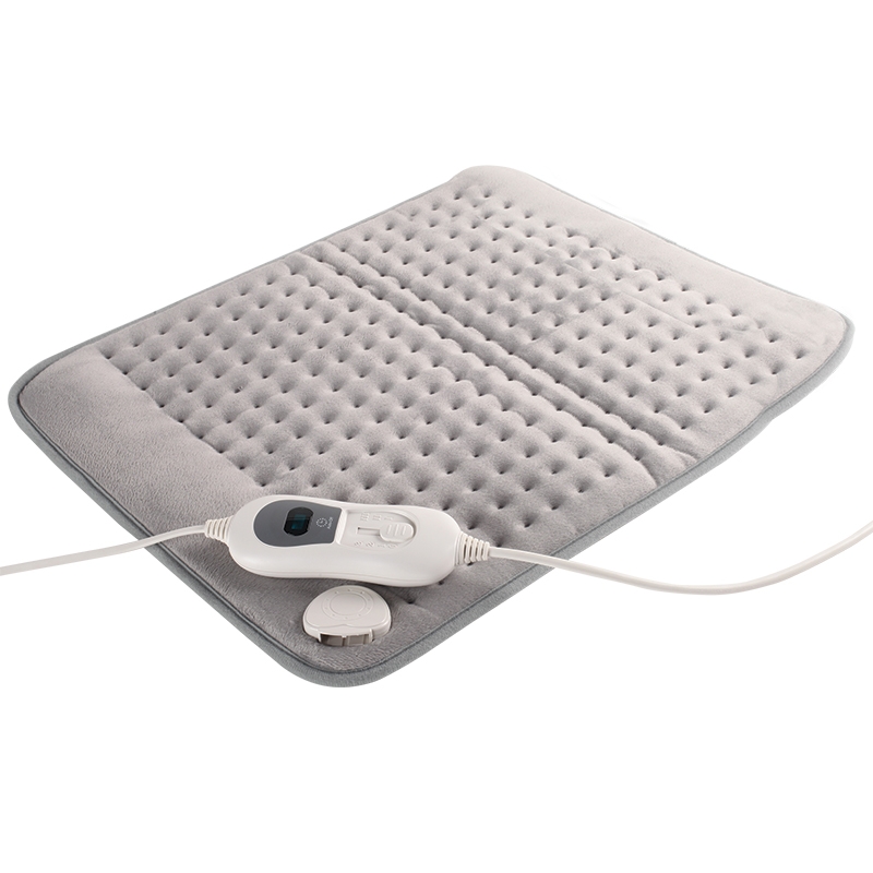 Termoforo Elettrico OCSOSO, 60 x 30 cm, con Spegnimento Automatico, 10 livelli di Temperatura, Cuscino Riscaldante Elettrico, Cuscinetti Termici Sicuri per Lombare, Schiena, Collo, Spalle