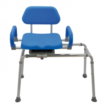 Sliding and swivel chair for bathtub/shower with padding Sliding and swivel chair for bathtub/shower with padding