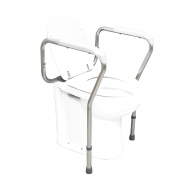 Stabilizing frame for toilet - fixed
