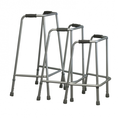 Fixed-frame aluminum walker