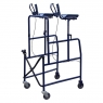 Axillary walker with brachial supports and brakes Axillary walker with brachial supports and brakes
