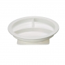 Partitioned plate with suction cup base Partitioned plate with suction cup base
