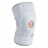 Open patella knee support with ring and flexible splints Open patella knee support with ring and flexible splints
