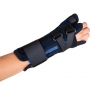 Wrist brace with right
or left thumb restraint