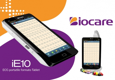 Nuovo BIOCARE ECG portatile formato Tablet iE10 Nuovo BIOCARE ECG portatile formato Tablet iE10