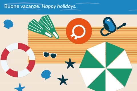 Buone vacanze. Happy holidays. Buone vacanze. Happy holidays.