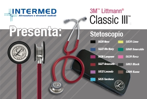 Classic III - Stetoscopio Littmann con pochette inclusa Classic III - Stetoscopio Littmann con pochette inclusa