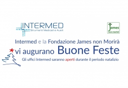 Intermed e la fondazione James non Morirà vi augurano Buone Feste Intermed e la fondazione James non Morirà vi augurano Buone Feste